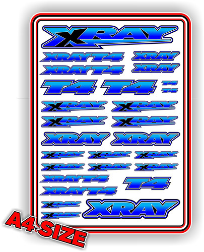 Xray sticker sheet 10 - sheet, rc