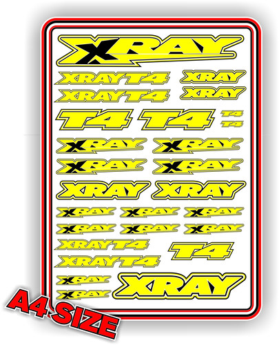 Xray sticker sheet 10 rc - xray, 1/10